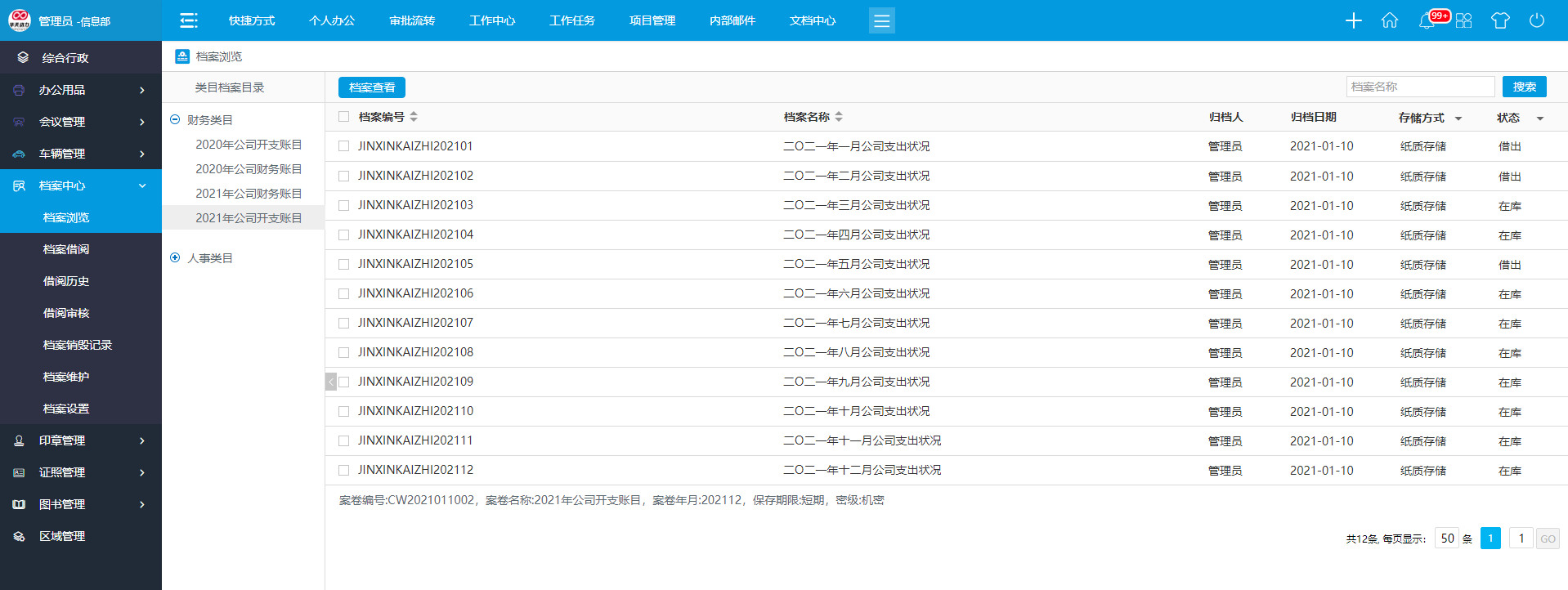 事业单位用华天动力OA协同办公系统，实现规范化数字档案管理